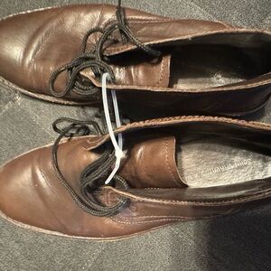 John Varvatos Brown Leather Chukka Boots